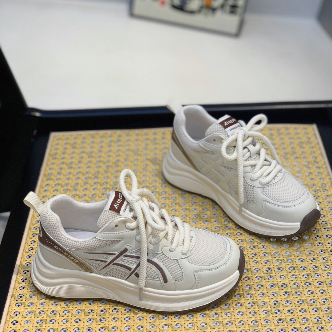 Damen Sportive Chunky-Sneaker mit luftigen Mesh-Einsätzen und robuster Profilsohle Drune