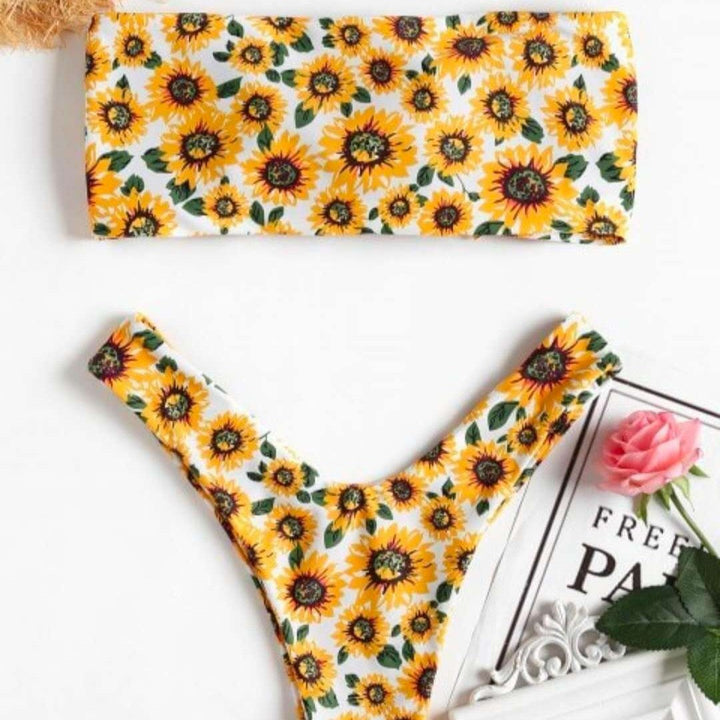 Damen Haarband mit verspieltem Sonnenblumenmuster Drune