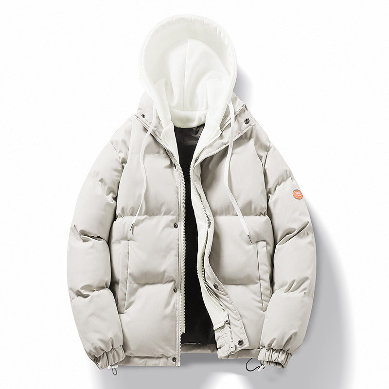 Herren Steppjacke mit abnehmbarer Kapuze Drune