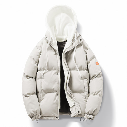 Herren Steppjacke mit abnehmbarer Kapuze Drune