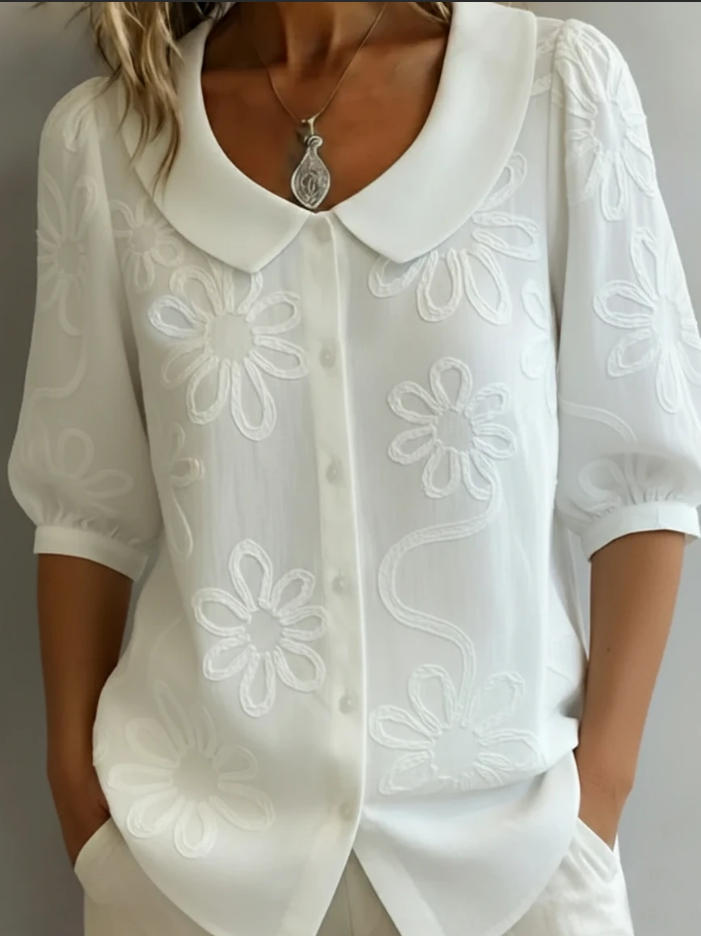 Damen Bluse mit floralem Muster Drune