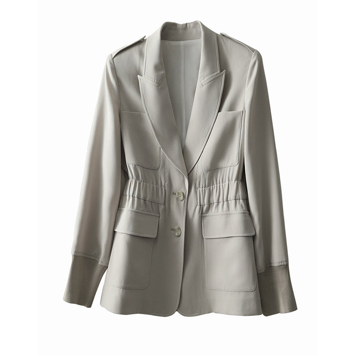 Damen Eleganter Tailored Blazer mit Taschen Drune