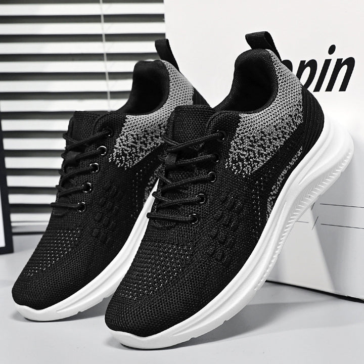 Damen nan atmungsaktive Strick-Walking-Sneaker mit sockenähnlichem Schaft, gepolsterter Fersenstütze und flexibler Leichtlaufsohle Drune