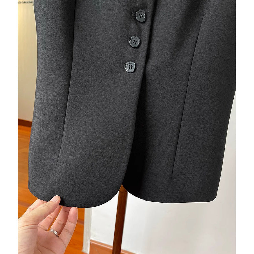 Damen Stilvolle ärmellose Blazer-Weste Drune