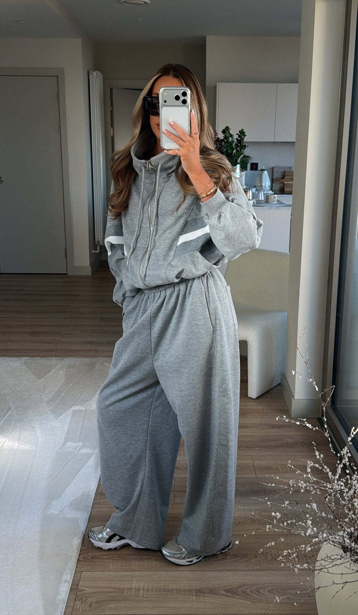 Damen Sportliche Loungewear mit weitem Schnitt und Kapuze Drune