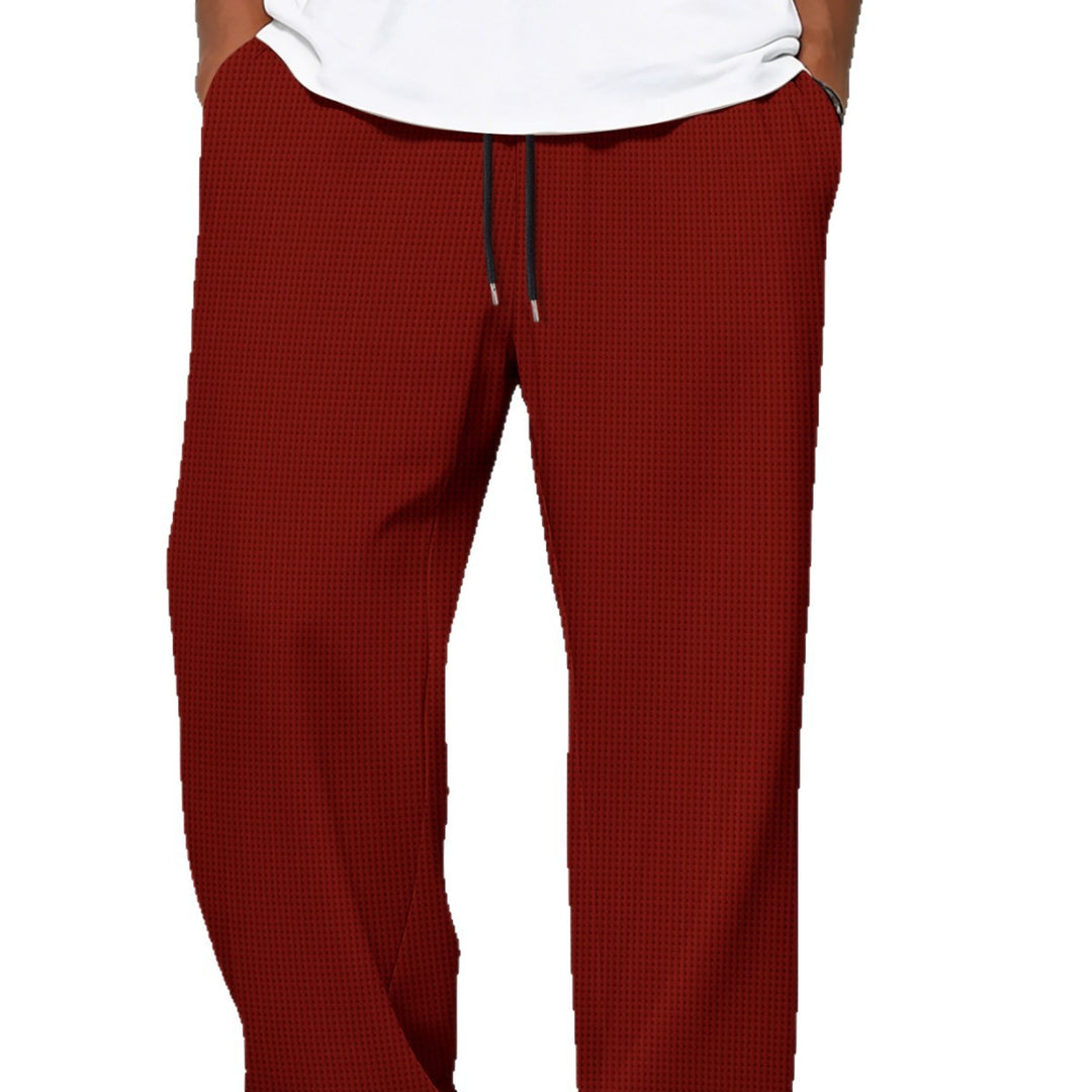 Herren lockere Jogginghose mit Kordelzug und seitlichen Eingrifftaschen Drune