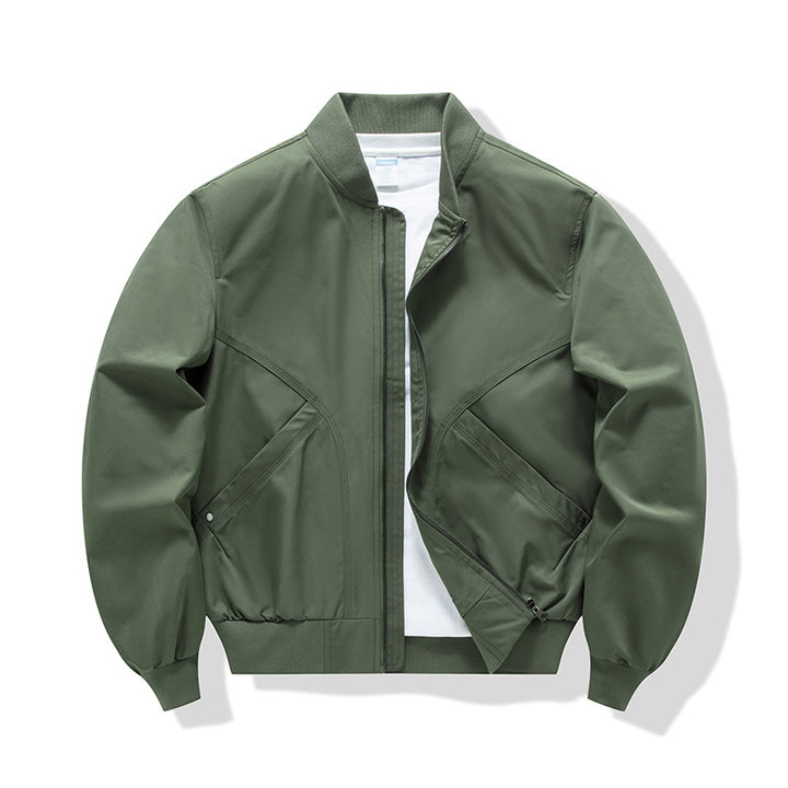 Herren Leichte Übergangsjacke mit hohem Kragen und praktischen Taschen Drune
