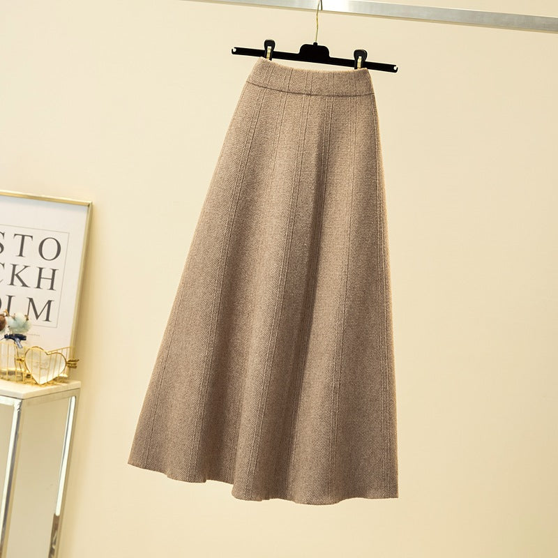 Damen Weit geschnittener, eleganter Midirock Drune