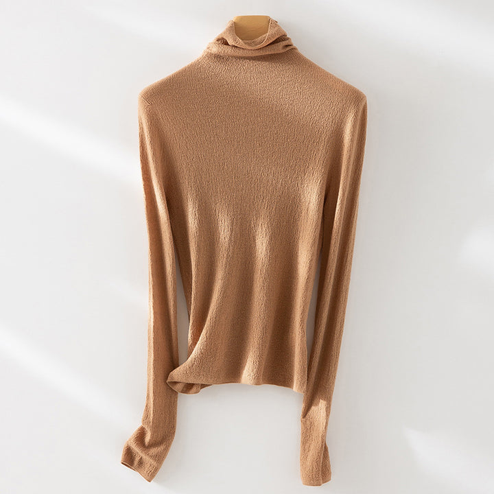 Damen Feiner ultraleichter Rollkragenpullover aus Stretch‑Feinstrick Drune