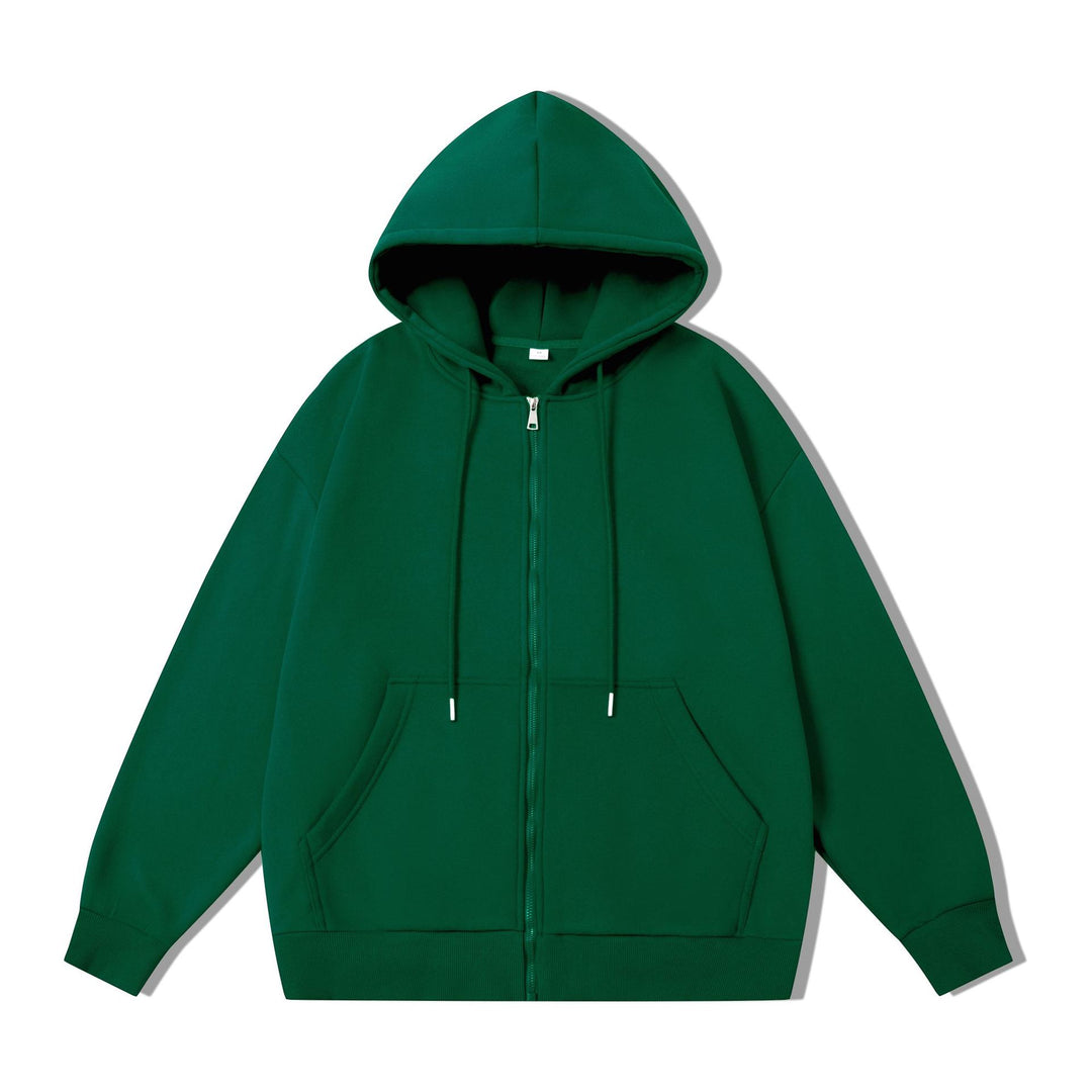 Unisex Oversize Kapuzen-Fleecejacke mit Boxy-Schnitt und Metall-Reißverschluss Drune