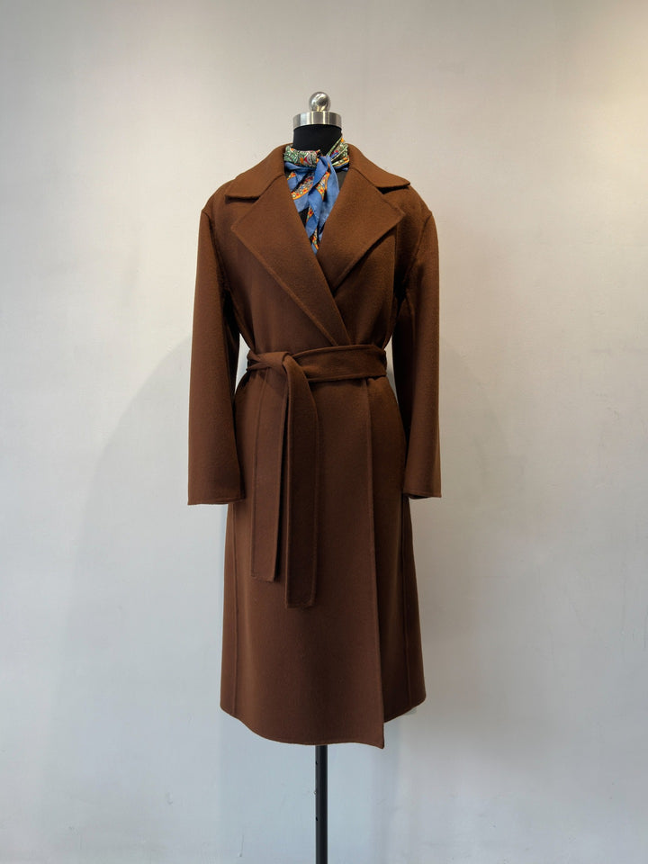 Damen Schicker Maßgeschneiderter Wollmischmantel Drune