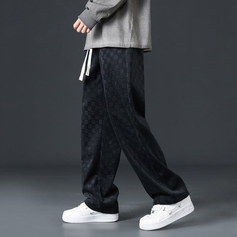 Herren Lässige Freizeithose mit Karomuster