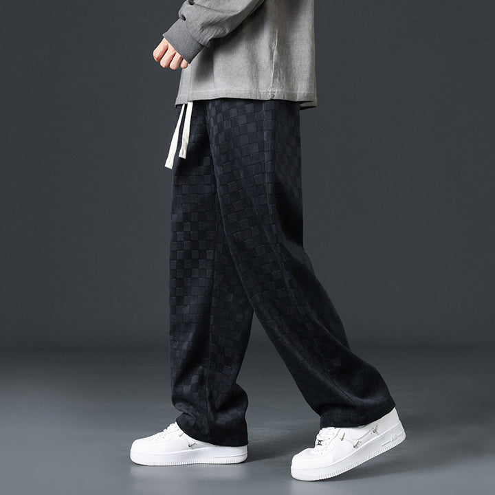 Herren Lässige Freizeithose mit Karomuster