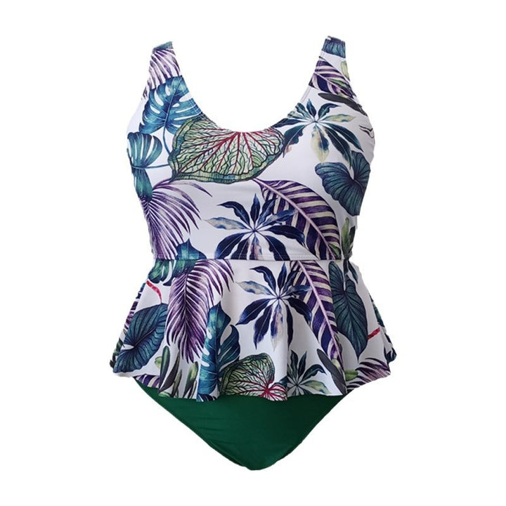 Damen Peplum-Badeoberteil mit hohem Bund Drune