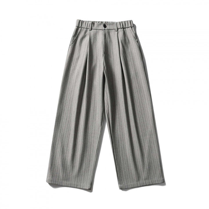 Damen Weite Bundfalten-Hose mit hohem Bund, verkürzter Culotte-Silhouette und elastischem Rückenteil Drune