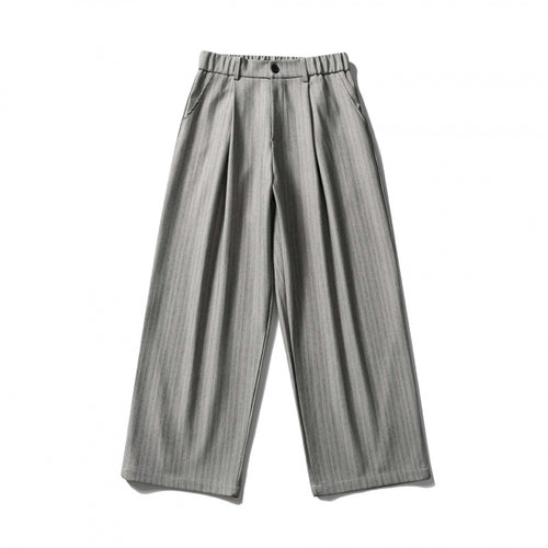 Damen Weite Bundfalten-Hose mit hohem Bund, verkürzter Culotte-Silhouette und elastischem Rückenteil Drune