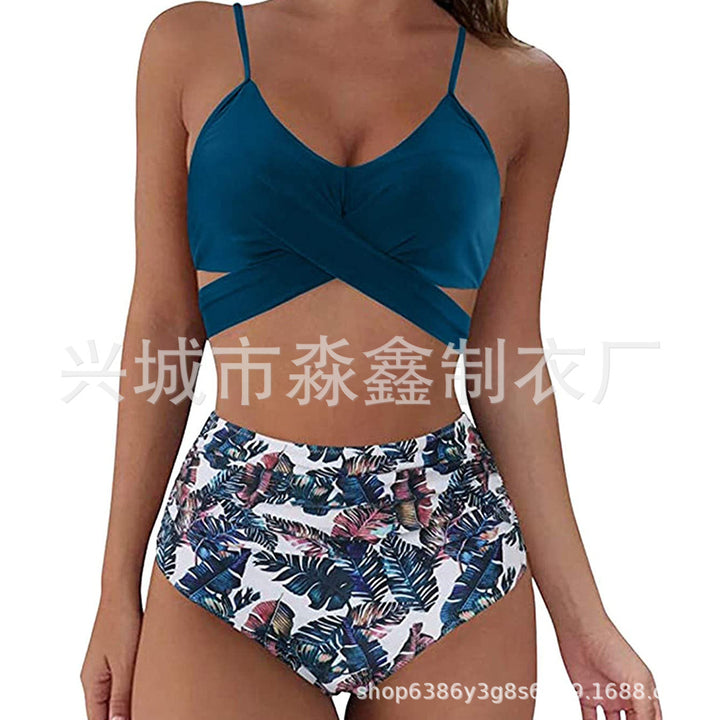 Damen Crop-Top Bikini-Set mit geflochtenem Design Drune