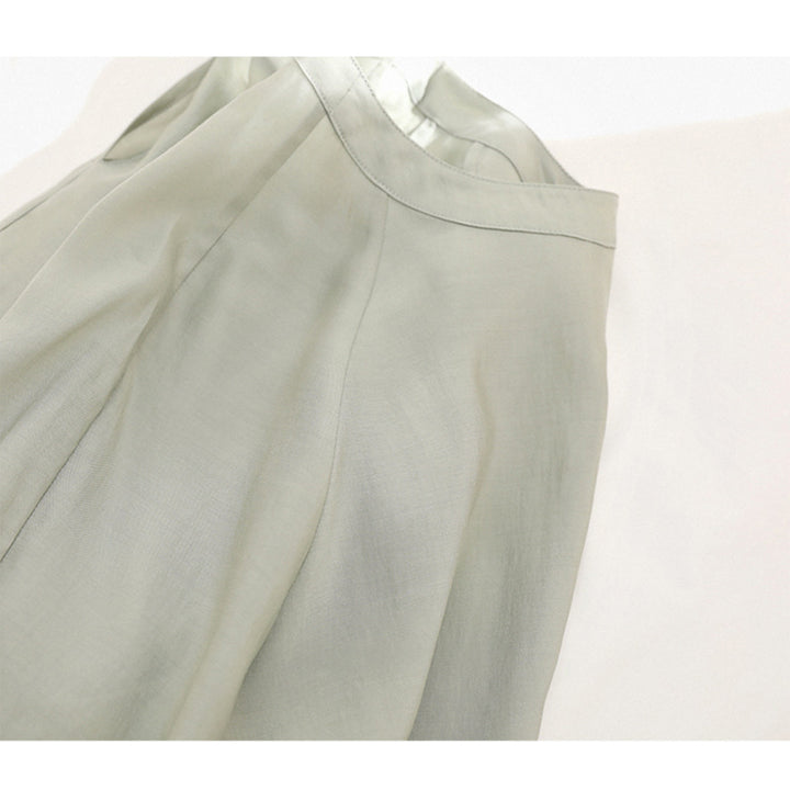 Damen Elegante und luftige Bluse mit ballonärmel Drune