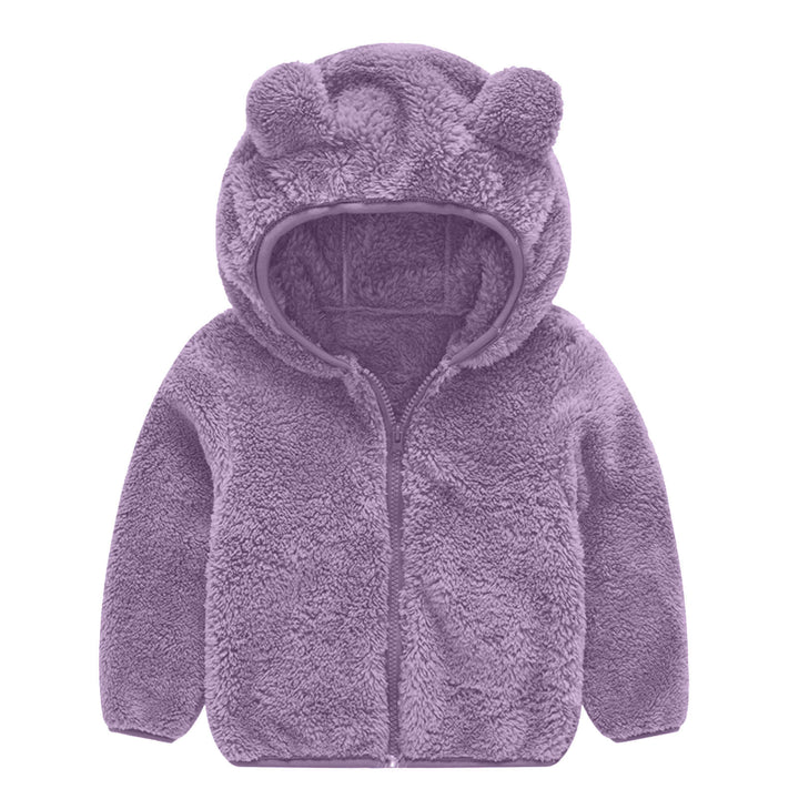 Damen Fleecejacke mit niedlichem Bärenohren-Design Drune