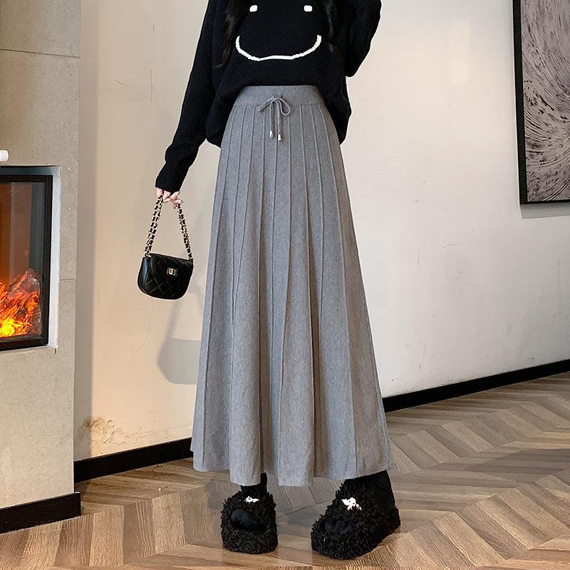 Damen Eleganter und fließender Maxirock Drune