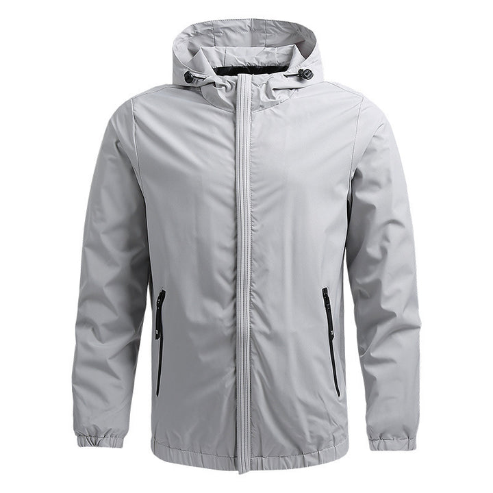 Herren Ultraleichte Kapuzen‑Softshelljacke mit winddichter Membran und verdecktem Reißverschluss Drune