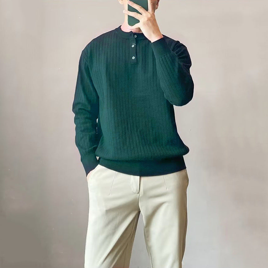 Herren Strickpullover mit strukturiertem Design Drune