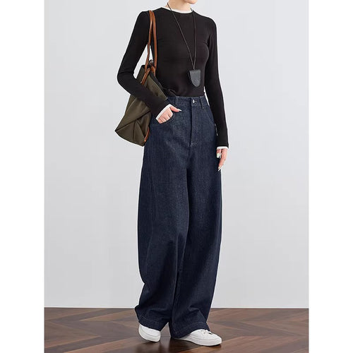 Damen Weit geschnittene Jeanshose Drune