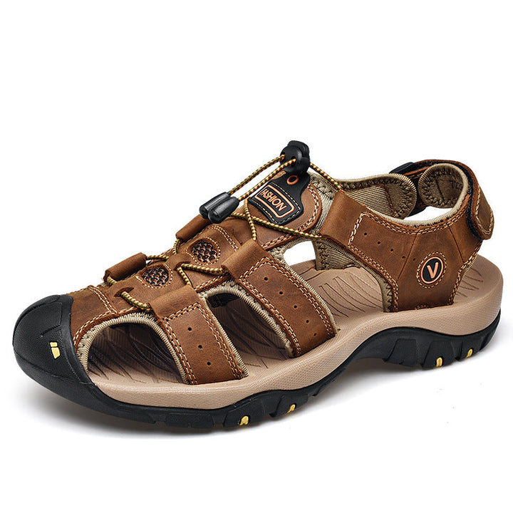 Herren Trekking-Sandalen mit verstellbarem Schnellschnürsystem und rutschfester Sohle Drune