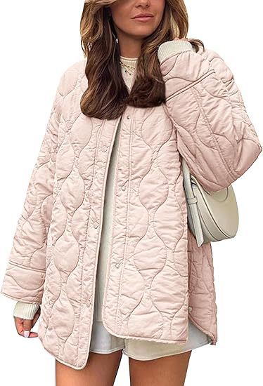 Damen Steppjacke im Oversize Design mit gewölbter Steppung und seitlichem Schlitz Drune