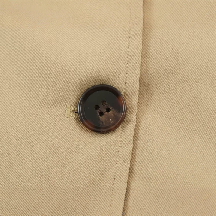 Damen Kurztrenchjacke im Oversize-Schnitt mit doppelter Knopfreihe und Schulterriegeln Drune