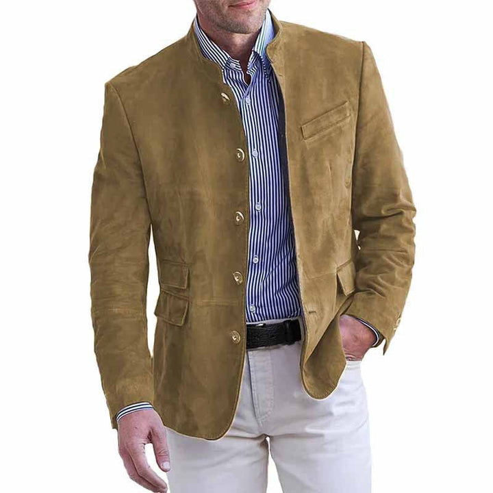 Herren elegante Wildlederjacke Drune
