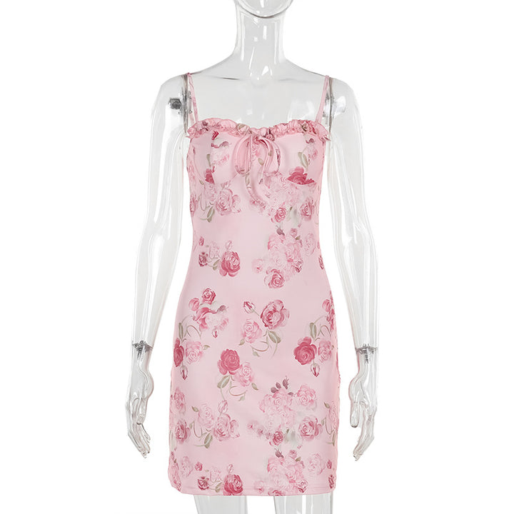 Damen Sommerliches Minikleid mit elegantem Floraldesign Drune