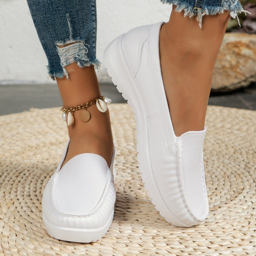 Damen Komfortable Slip-On Mokassins Drune
