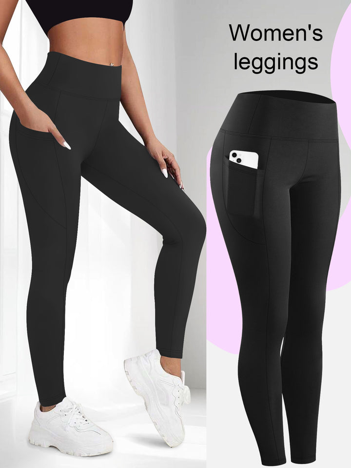 Damen Formende High-Waist Leggings mit Seitentasche und stützendem Stretch Drune