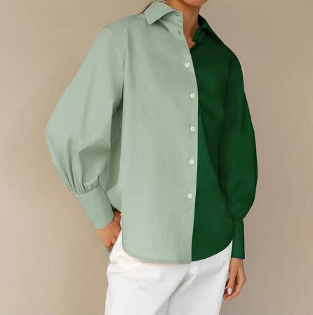 Damen Stylische Knopfleistenbluse Drune