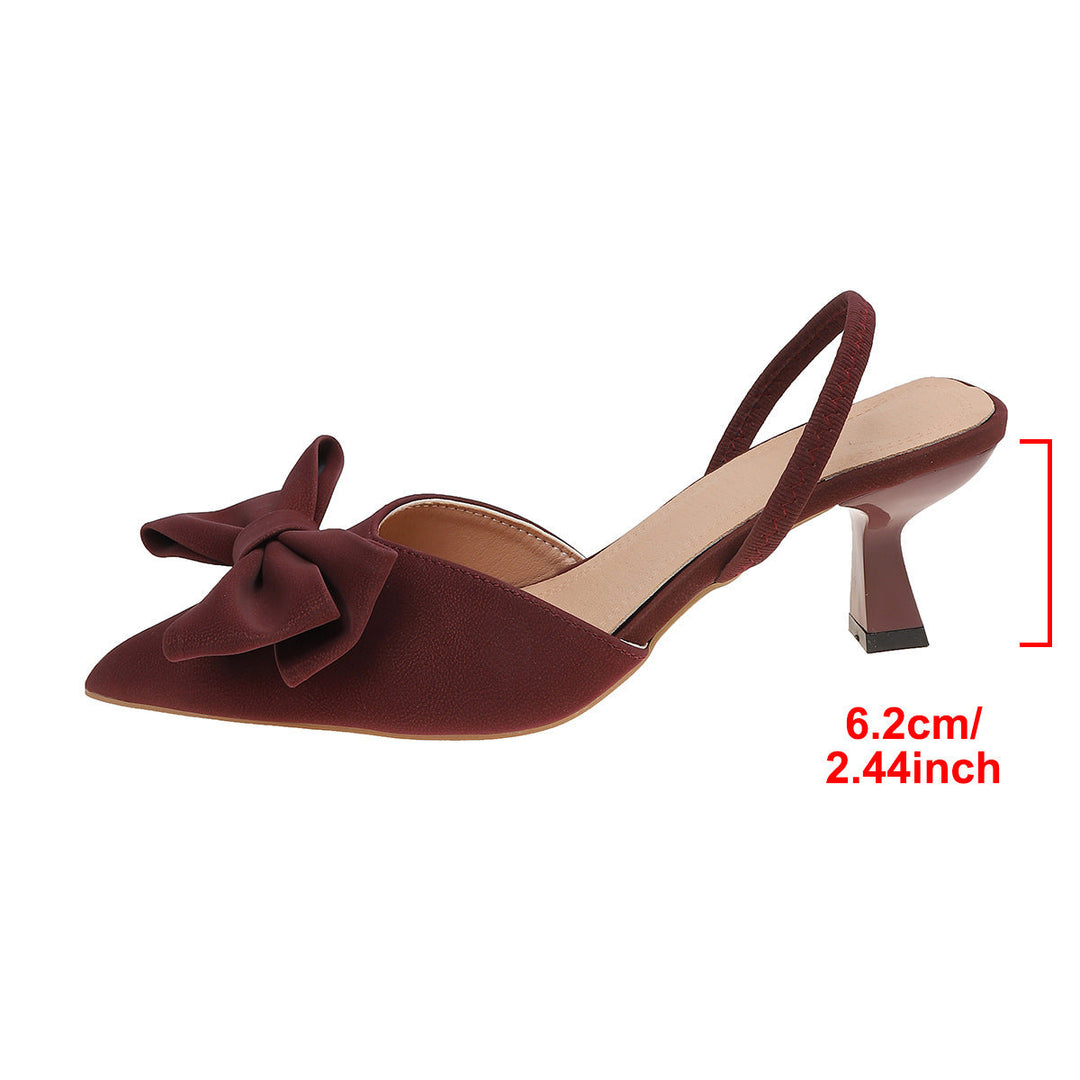Damen Slingback-Pumps mit elegantem Schleifenakzent und komfortabler Sohle Drune