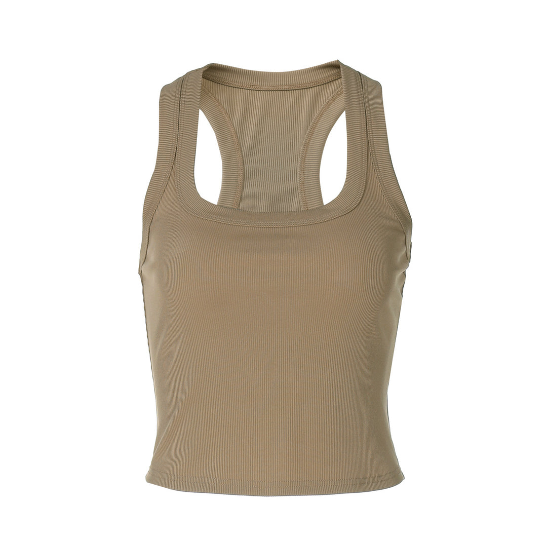 Damen Sportliches Crop-Top Drune