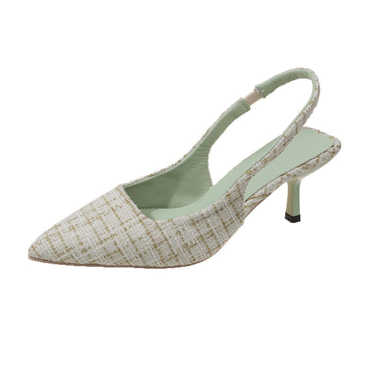Damen elegante Slingpumps mit feiner Textur Drune