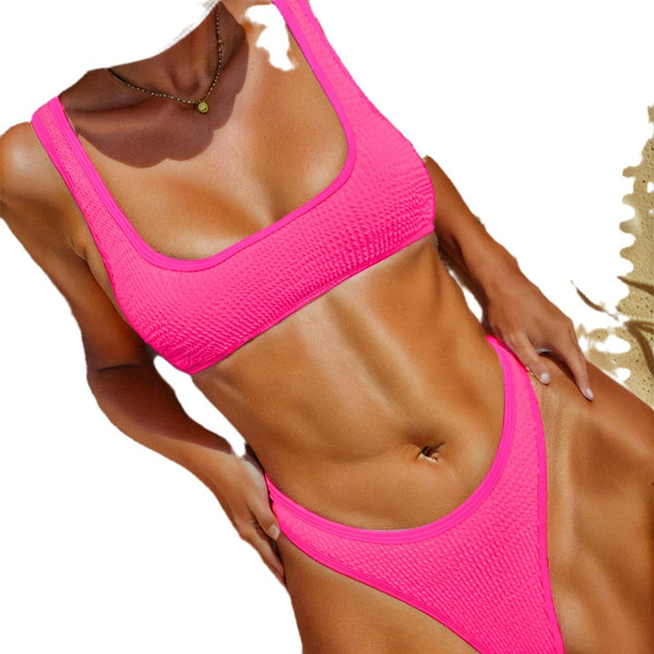 Damen Hochtaillierter Schwimmbikini Drune