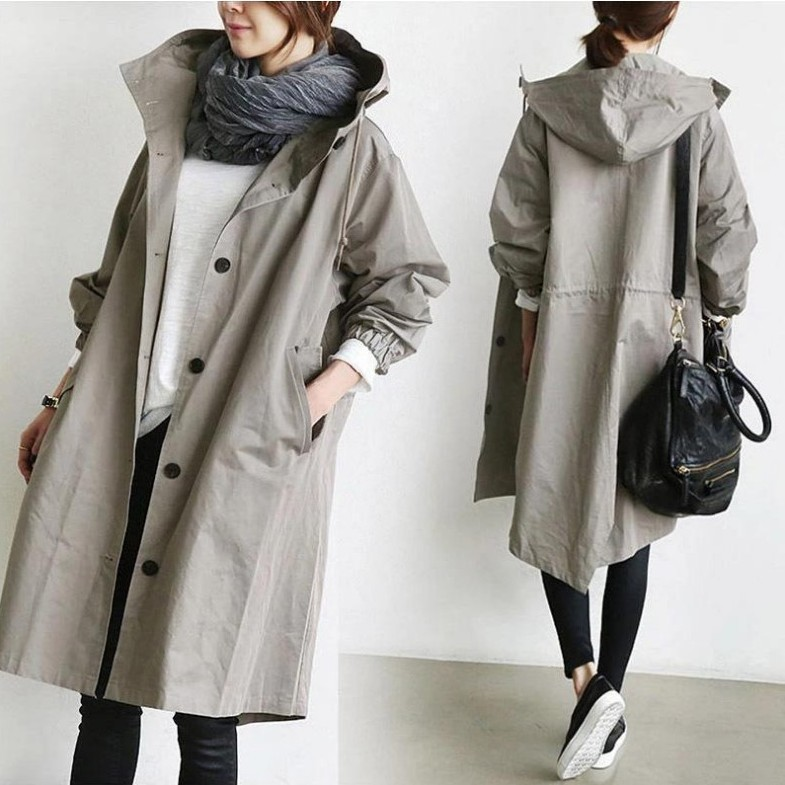 Drune | Regenjacke - Mit Knopfverschluss Vorne