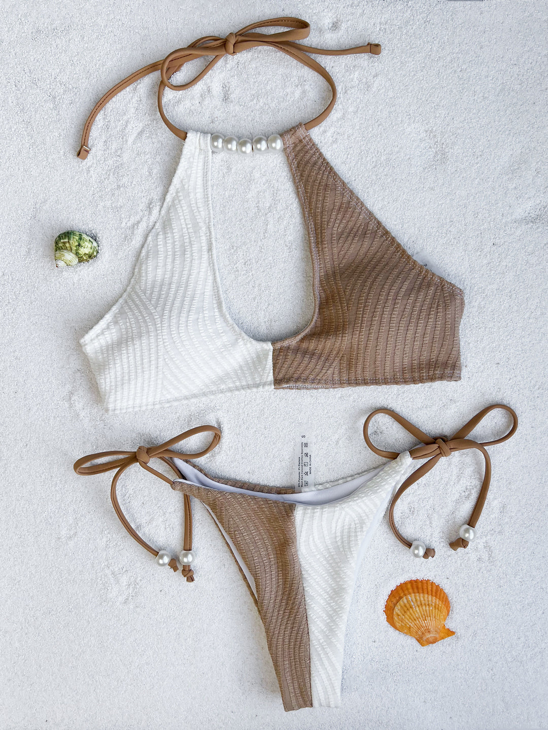 Damen Cut-Out Bikini mit Perlenakzenten Drune