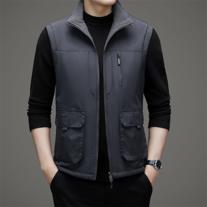 Herren leichte Outdoor-Weste mit praktischen Taschen und modernem Schnitt Drune
