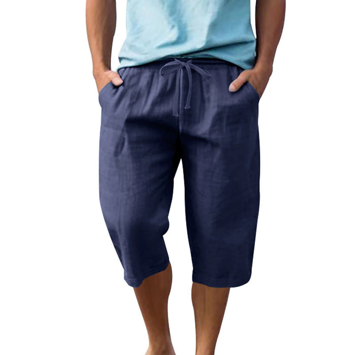 Herren leichte Freizeithose mit elastischem Bund und praktischen Taschen Drune