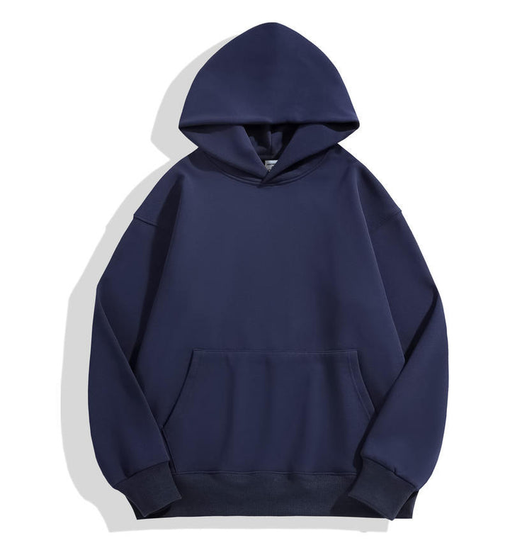 Unisex nan klassischer Kapuzenpullover mit Kängurutasche und weichem Baumwollfleece Drune
