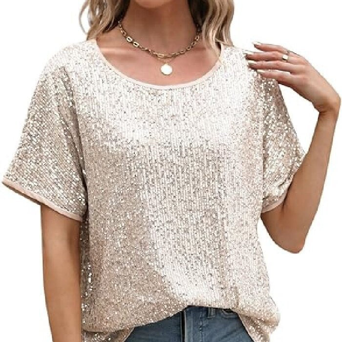 Damen Funktionsshirt mit eleganten Pailletten und lässigem Schnitt Drune