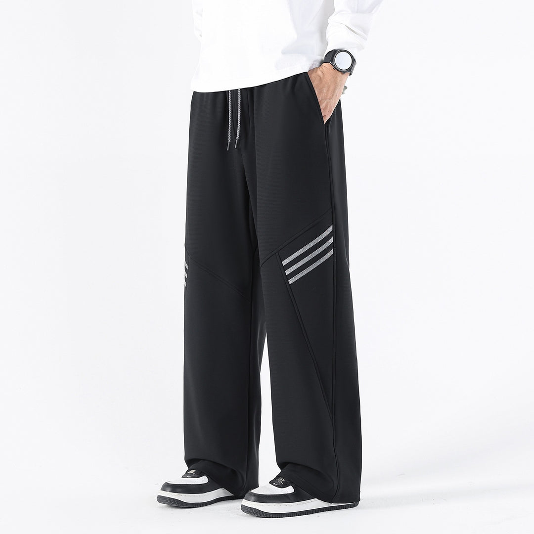 Herren Weite Relaxed-Freizeithose mit Tunnelzug & markanten Teilungsnähten Drune