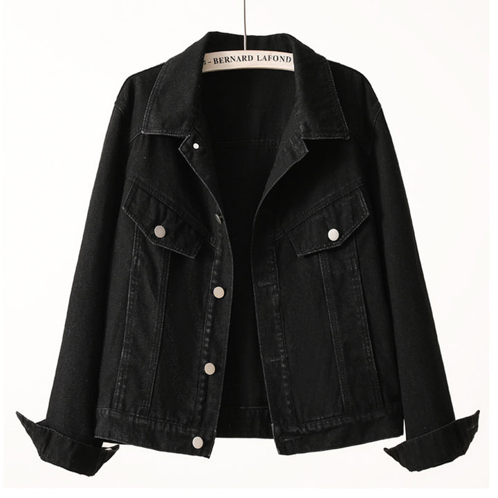 Damen Vintage Denimjacke mit detailreichen Taschen und modernem Schnitt Drune