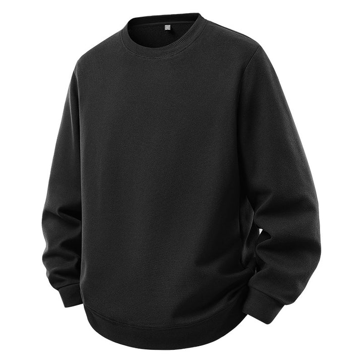 Herren Oversize-Sweatshirt mit Rundhals und gerippten Bündchen Drune