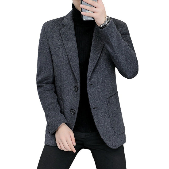 Herren Elegantes Wollmix-Sakko mit schmaler Passform und Reverskragen Drune