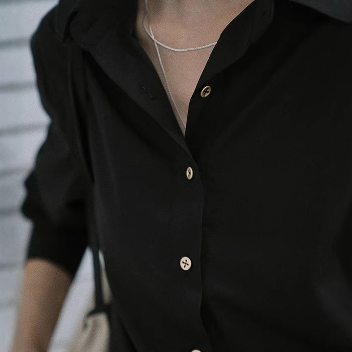 Damen Elegante, lockere Bluse und stilvolle Anzughose Drune